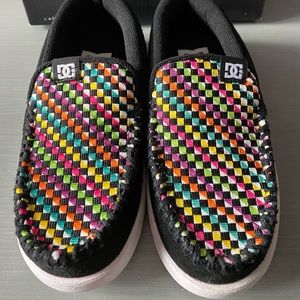 Kids DC slip on shoes